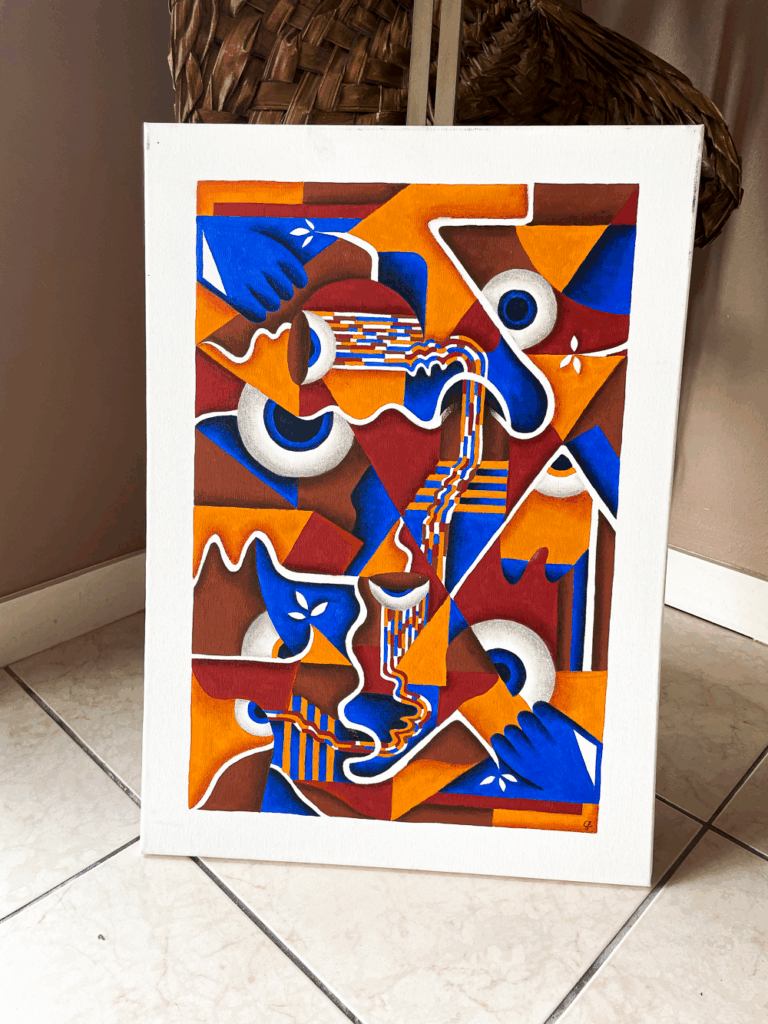 Tableau ojos locos de Camille Feuillet - artiste à la galerie Baam Lorient