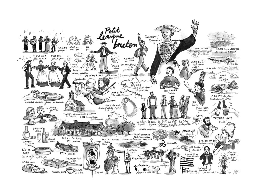 Lexique breton illustré par Table à Cartes